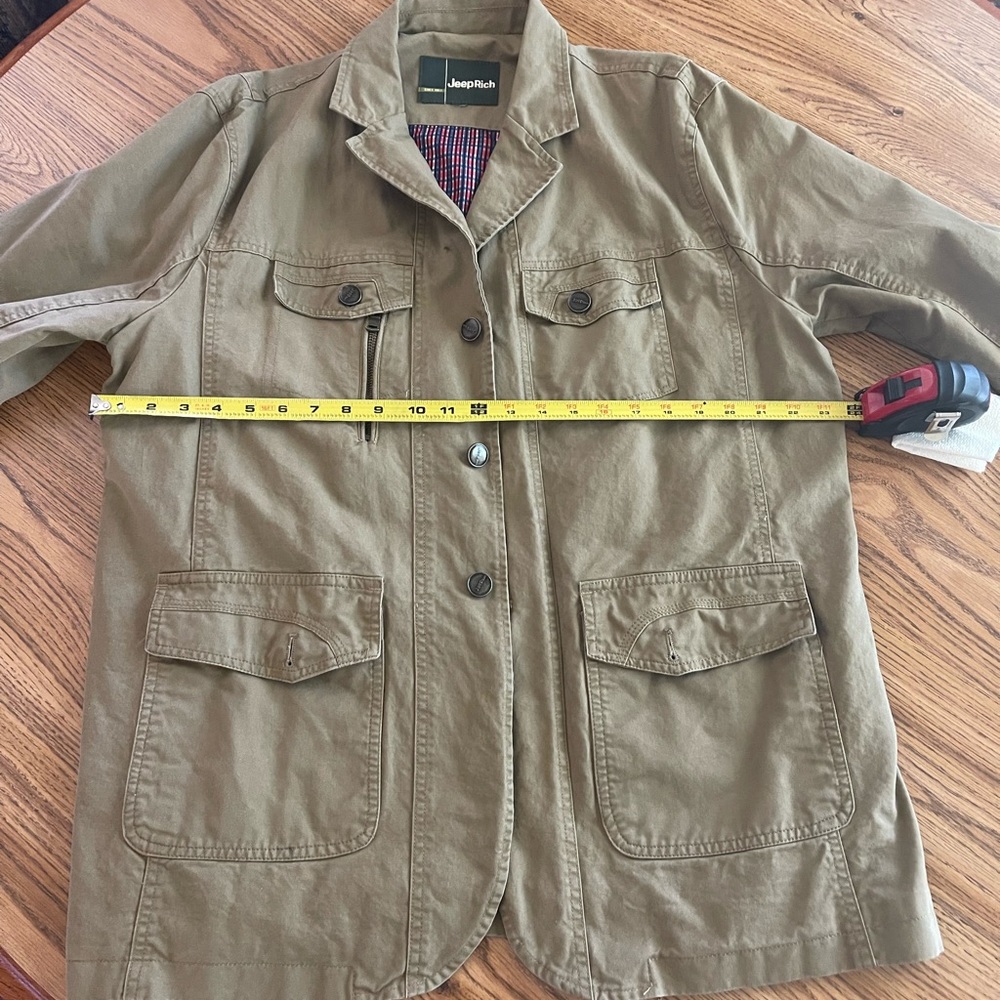 JeepRich light weight khaki jacket.